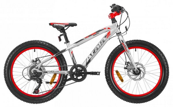 Bicicletta Atala SNOWBALL Argento 20\" 6V MD Fat Bike 2023