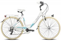 Bicicletta Torpado T120 Silver Life Bianca Lady 26\" 6V 2022