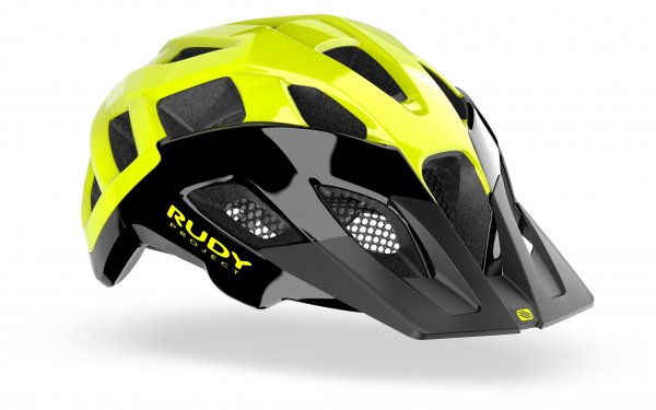 Casco Rudy Project Crossway Nero/Giallo Fluo