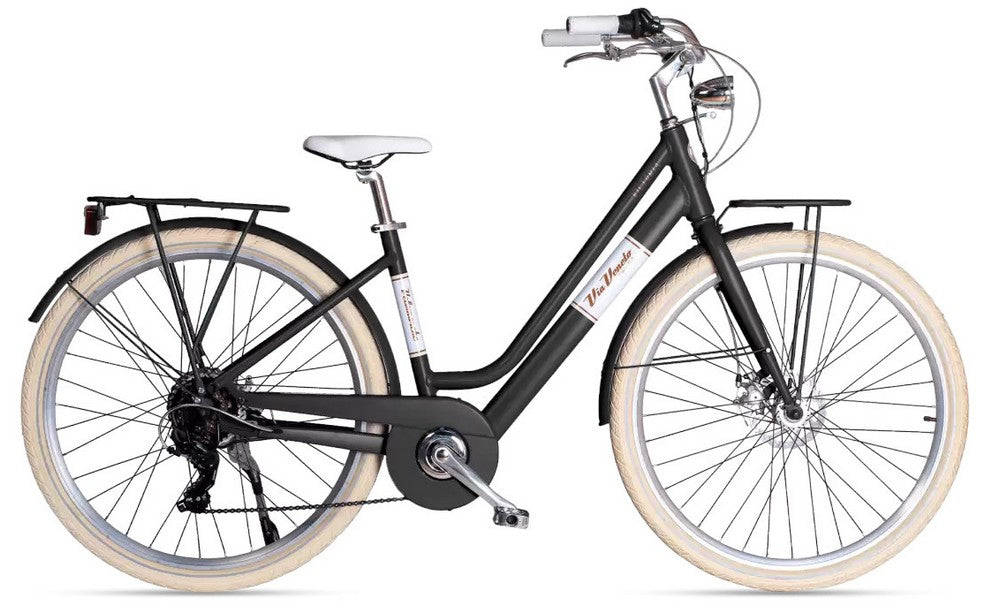 Bicicletta Elettrica Via Veneto Victoria 28 7S Nero
