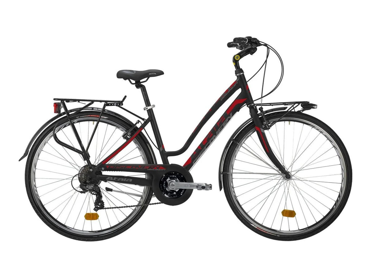 Bicicletta Atala Discovery S 21V Lady Nero/Rosso fluo opaco