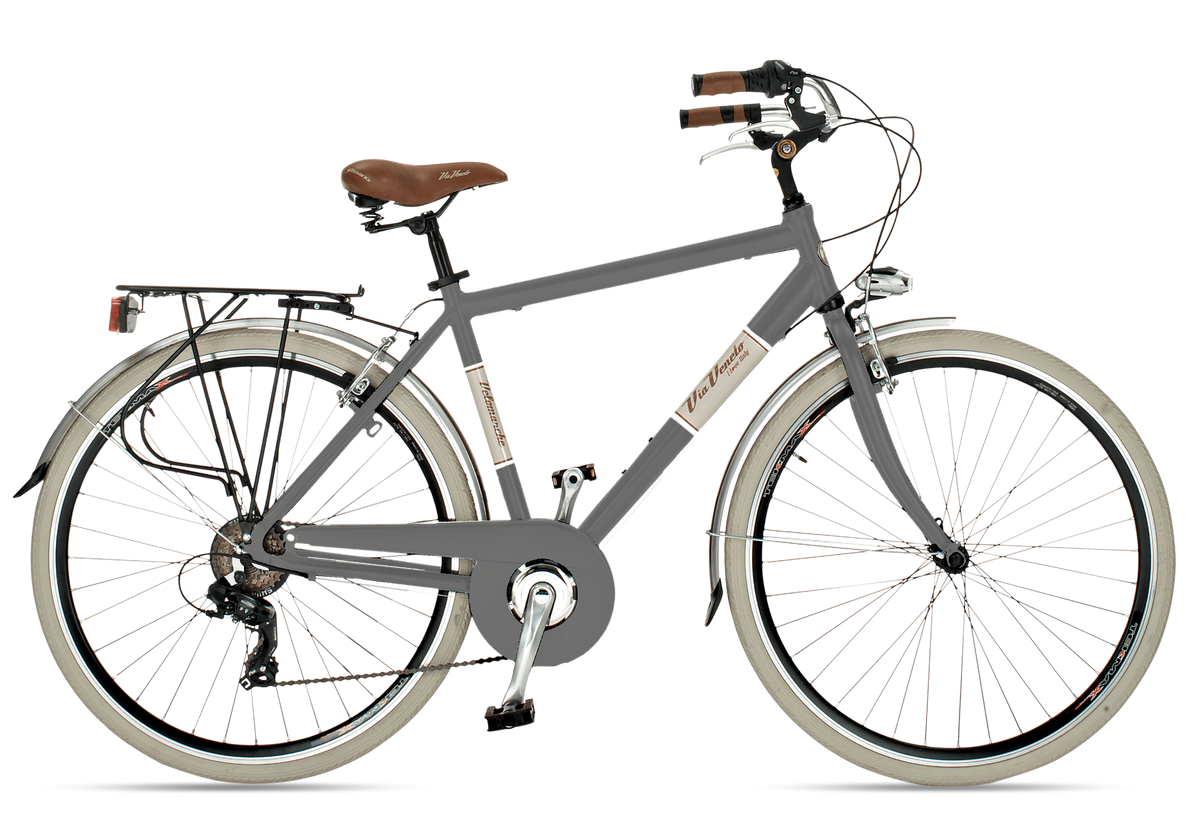 Bicicletta Via Veneto Elegance Man 6s - Grigio Gallante