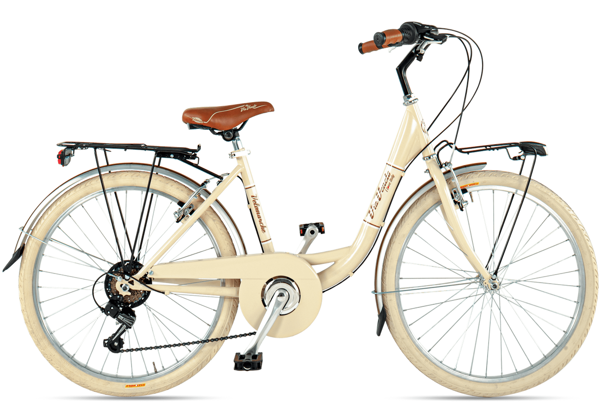 Bicicletta Via Veneto 24" Giuly 6s - Beige Cappuccino