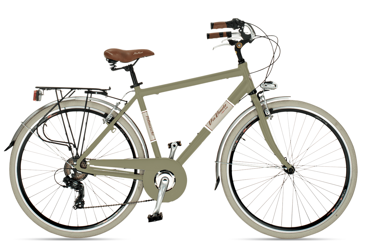 Bicicletta Via Veneto Elegance Man 18s - Verde Oasi