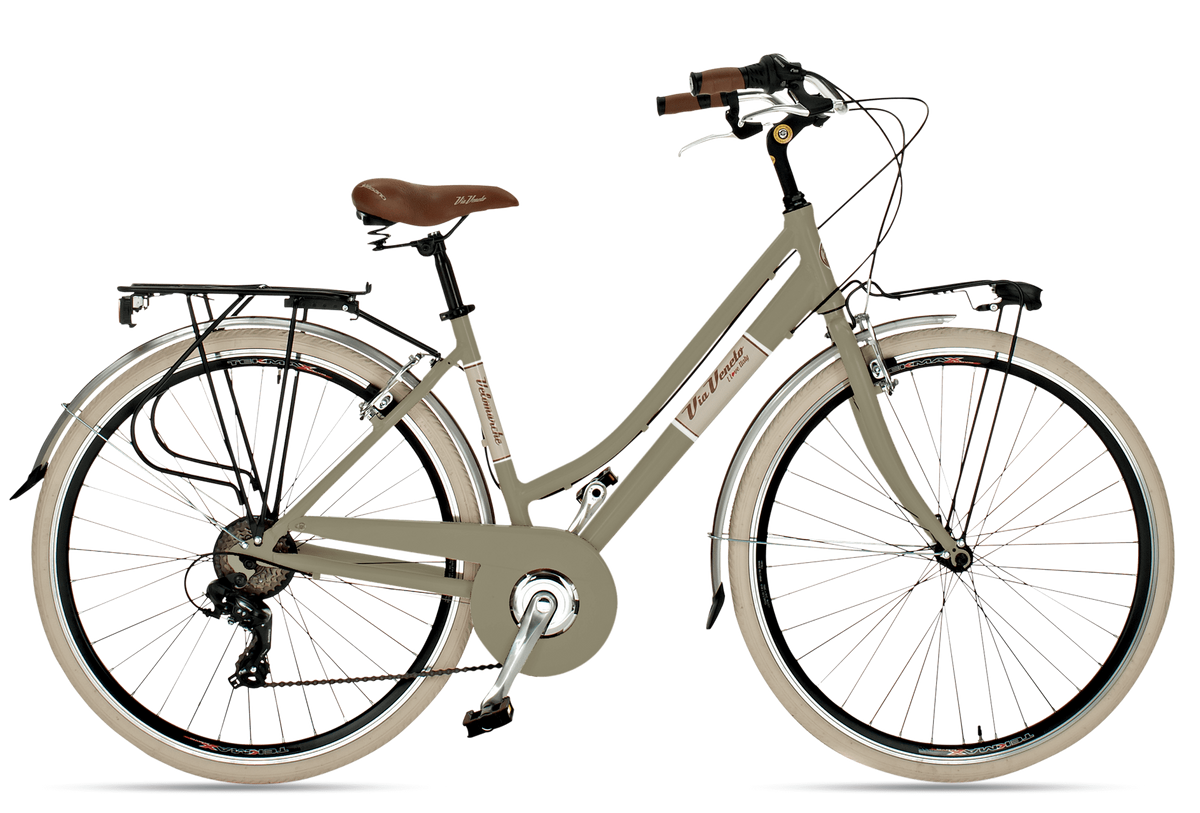 Bicicletta Via Veneto Elegance Lady 18s - Verde Oasi