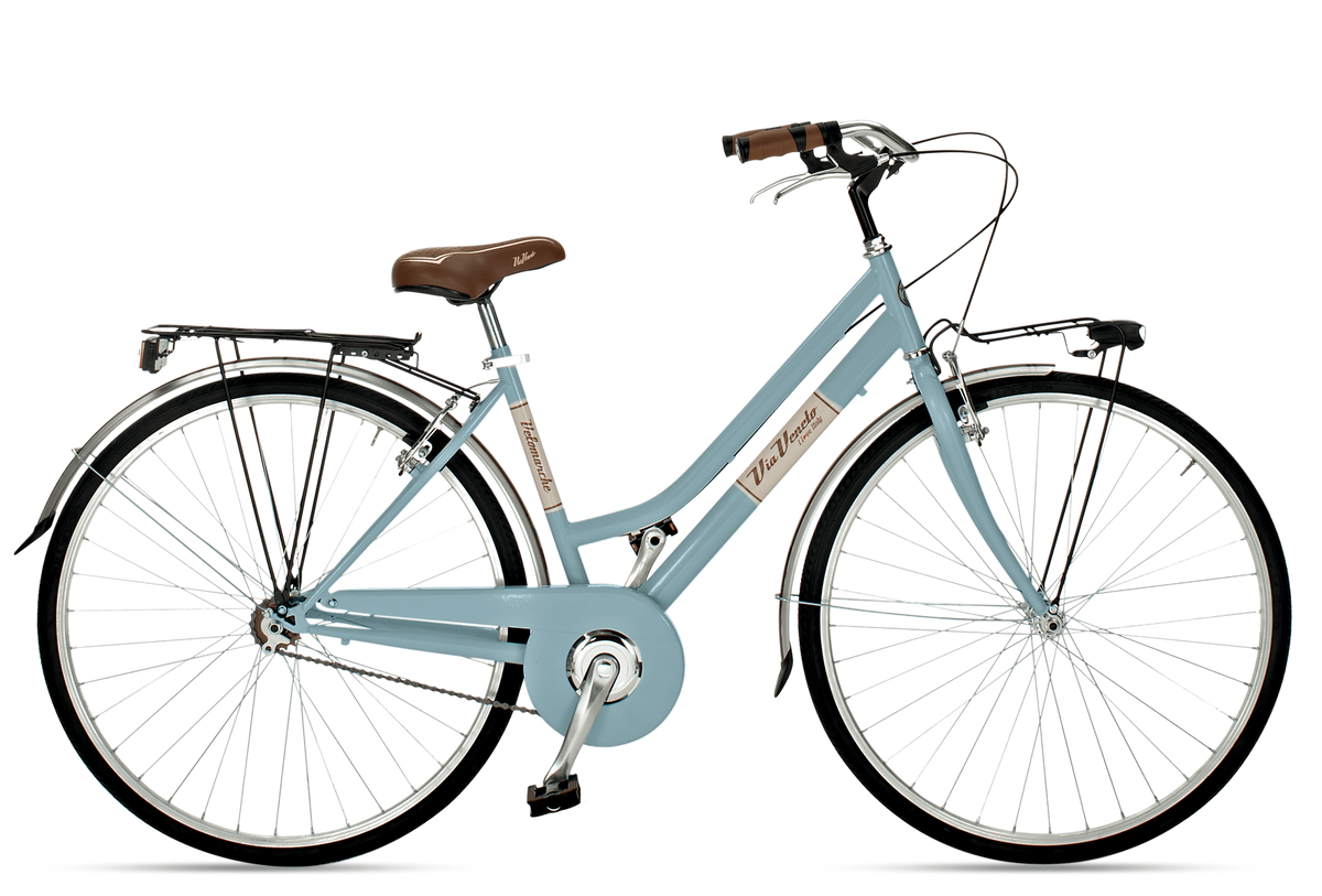Bicicletta Via Veneto Allure Lady 6s - Blu Mama non mama