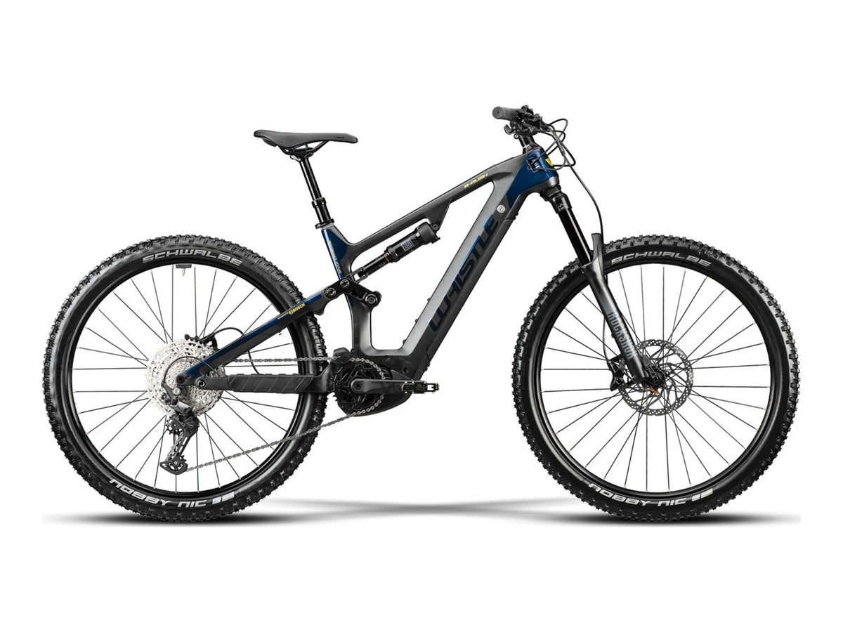 Bicicletta Elettrica Whistle B-Rush C2.4 Carbonio/Blu